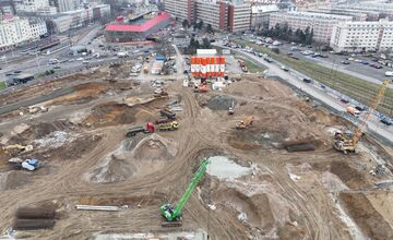 FOTO: Výstavba Istropolisu na Trnavskom mýte