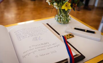 FOTO: Prezident Pellegrini pripravil amerického ministra zahraničných vecí Marca Rubia