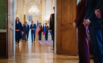 FOTO: Prezident Pellegrini pripravil amerického ministra zahraničných vecí Marca Rubia