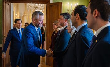 FOTO: Prezident Pellegrini pripravil amerického ministra zahraničných vecí Marca Rubia