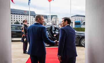 FOTO: Prezident Pellegrini pripravil amerického ministra zahraničných vecí Marca Rubia