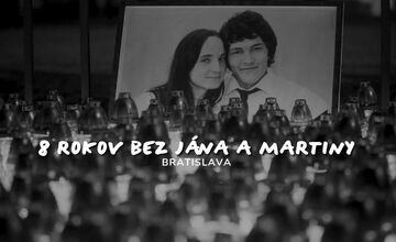 FOTO: Spomienka na Jána Kuciaka a Martinu Kušnírovú