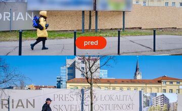 FOTO: Bratislava kričí preč vizuálnom smogom. Mesto od začiatku roka zrušilo viac ako 40 bilbordov