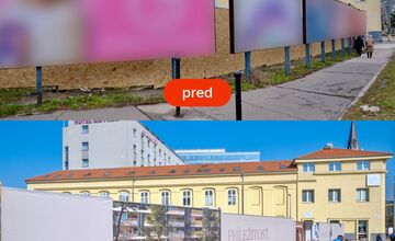 FOTO: Bratislava kričí preč vizuálnom smogom. Mesto od začiatku roka zrušilo viac ako 40 bilbordov