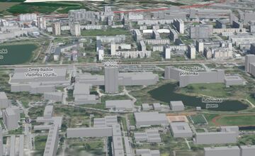FOTO: Mestská časť Ružinov v 3D verzii