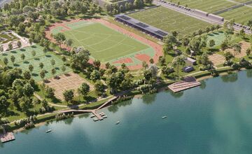FOTO: Na bratislavských Zlatých pieskoch pribudne 7 futbalových ihrísk, atletický štadión či multišportová aréna