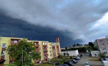 FOTO: Shelf-cloud nad Záhorím