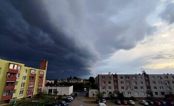 FOTO: Shelf-cloud nad Záhorím